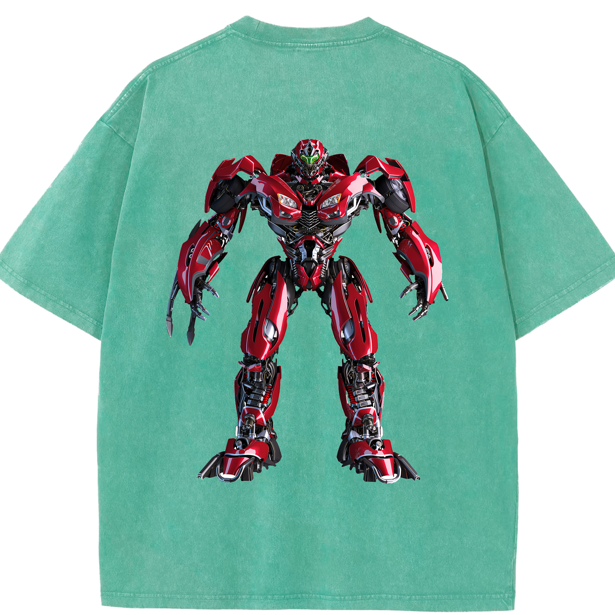 （画像用） Transformers トランスフォーマー 綿100% ヴィンテージ風 半袖Tシャツ（背面プリント）